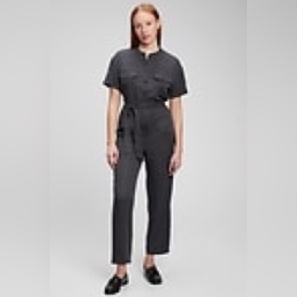 Gap Tensel/Lyocell Jumpsuit, Size 8 in Cast Iron Gray